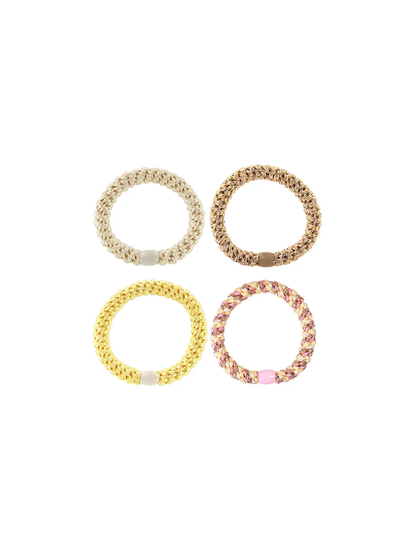 KKNEKKI | Haargummi 4er Pkg BUNDLE 39 | gelb